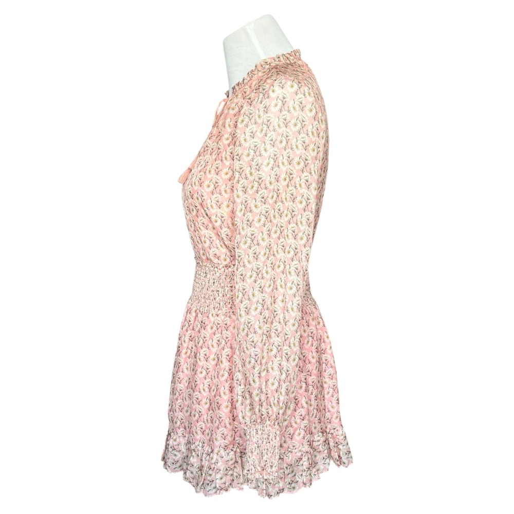INTERMIX Floral Silk Pink Ruffled Tie Front Skirt Set Women’s Petite - Picture 4 of 10